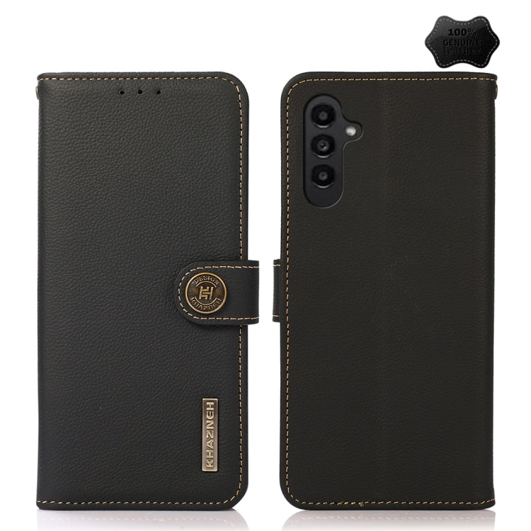 KHAZNEH Custer Genuine Leather RFID Phone Case, For Samsung Galaxy Xcover7, For Samsung Galaxy A55 5G, For Samsung Galaxy A35 5G, For Samsung Galaxy S24 Ultra, For Samsung Galaxy S24+, For Samsung Galaxy S24, For Samsung Galaxy A15, For Samsung Galaxy ...