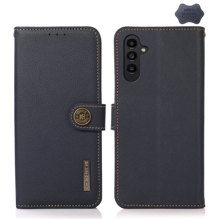KHAZNEH Custer Genuine Leather RFID Phone Case, For Samsung Galaxy Xcover7, For Samsung Galaxy A55 5G, For Samsung Galaxy A35 5G, For Samsung Galaxy S24 Ultra, For Samsung Galaxy S24+, For Samsung Galaxy S24, For Samsung Galaxy A15, For Samsung Galaxy ...