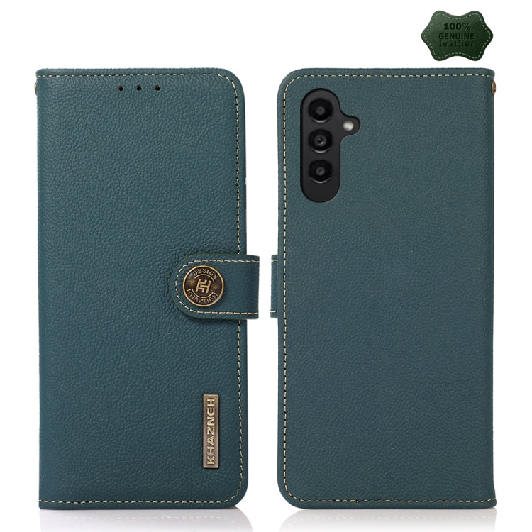 KHAZNEH Custer Genuine Leather RFID Phone Case, For Samsung Galaxy Xcover7, For Samsung Galaxy A55 5G, For Samsung Galaxy A35 5G, For Samsung Galaxy S24 Ultra, For Samsung Galaxy S24+, For Samsung Galaxy S24, For Samsung Galaxy A15, For Samsung Galaxy ...