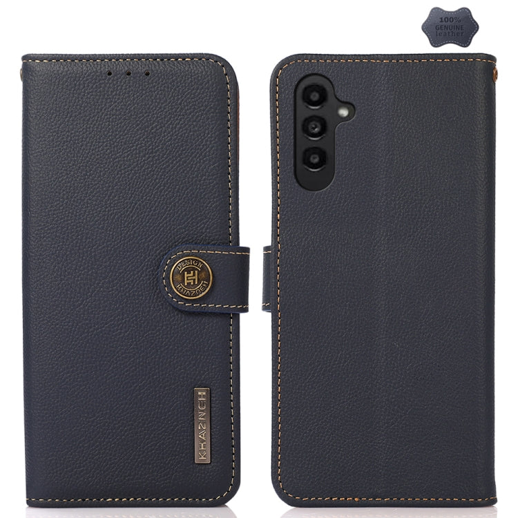 KHAZNEH Custer Genuine Leather RFID Phone Case, For Samsung Galaxy Xcover7, For Samsung Galaxy A55 5G, For Samsung Galaxy A35 5G, For Samsung Galaxy S24 Ultra, For Samsung Galaxy S24+, For Samsung Galaxy S24, For Samsung Galaxy A15, For Samsung Galaxy ...