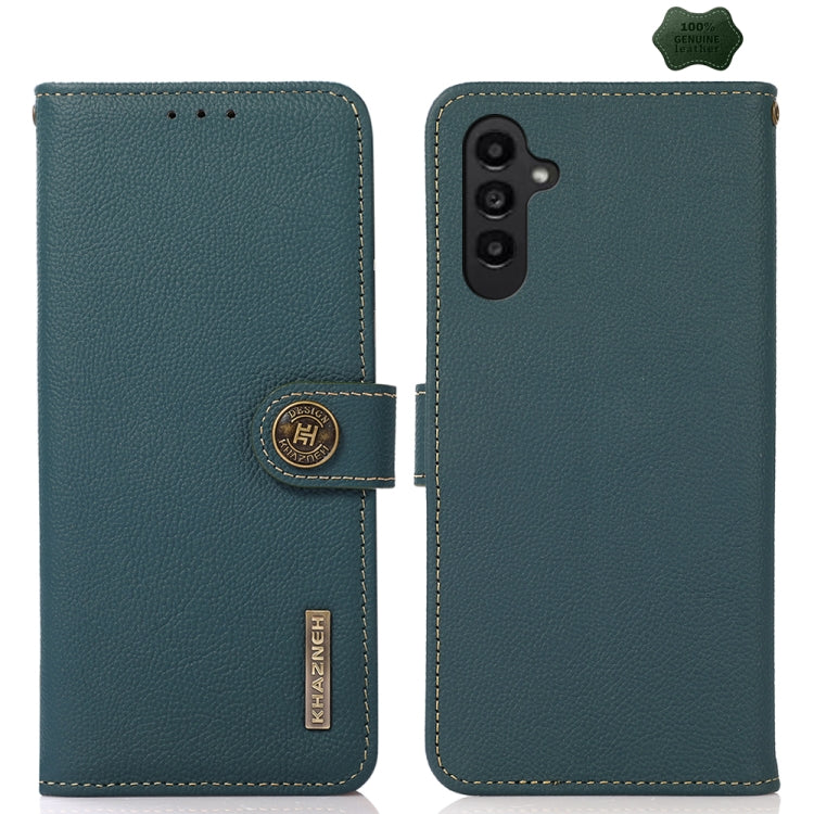 KHAZNEH Custer Genuine Leather RFID Phone Case, For Samsung Galaxy Xcover7, For Samsung Galaxy A55 5G, For Samsung Galaxy A35 5G, For Samsung Galaxy S24 Ultra, For Samsung Galaxy S24+, For Samsung Galaxy S24, For Samsung Galaxy A15, For Samsung Galaxy ...