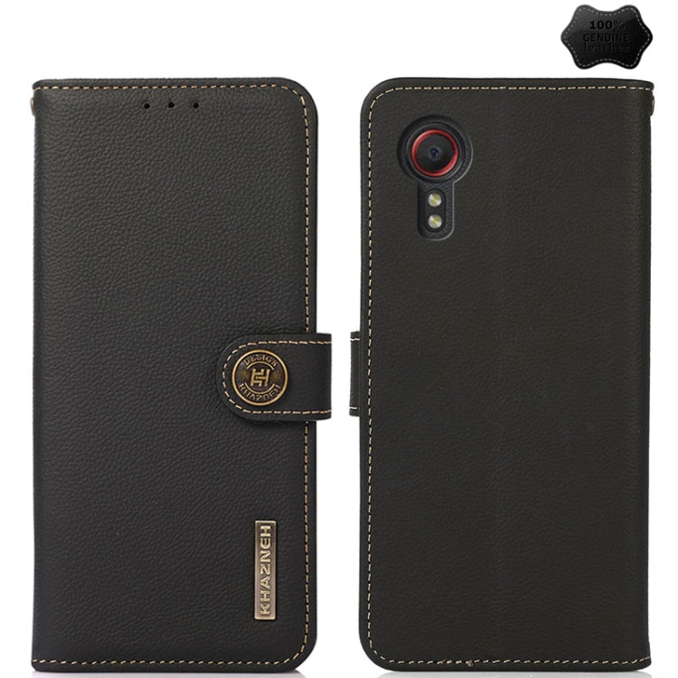 KHAZNEH Custer Genuine Leather RFID Phone Case, For Samsung Galaxy Xcover7, For Samsung Galaxy A55 5G, For Samsung Galaxy A35 5G, For Samsung Galaxy S24 Ultra, For Samsung Galaxy S24+, For Samsung Galaxy S24, For Samsung Galaxy A15, For Samsung Galaxy ...