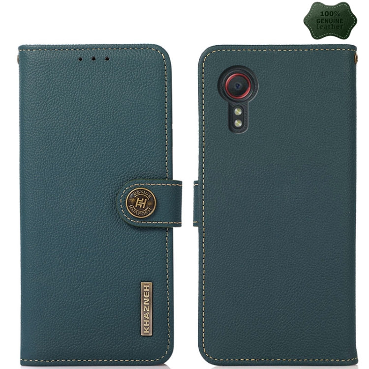 KHAZNEH Custer Genuine Leather RFID Phone Case, For Samsung Galaxy Xcover7, For Samsung Galaxy A55 5G, For Samsung Galaxy A35 5G, For Samsung Galaxy S24 Ultra, For Samsung Galaxy S24+, For Samsung Galaxy S24, For Samsung Galaxy A15, For Samsung Galaxy ...