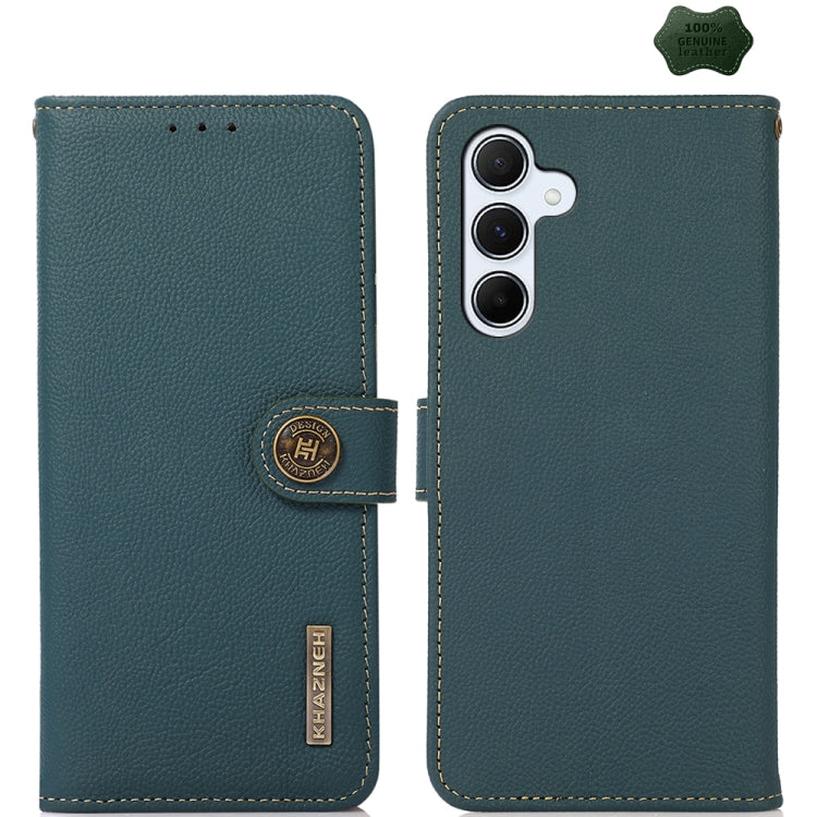 KHAZNEH Custer Genuine Leather RFID Phone Case, For Samsung Galaxy Xcover7, For Samsung Galaxy A55 5G, For Samsung Galaxy A35 5G, For Samsung Galaxy S24 Ultra, For Samsung Galaxy S24+, For Samsung Galaxy S24, For Samsung Galaxy A15, For Samsung Galaxy ...