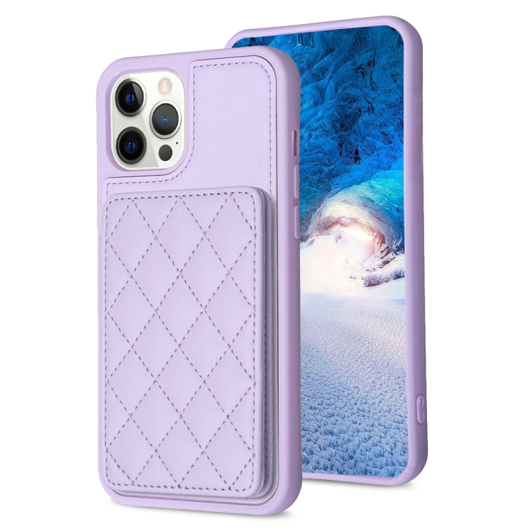 BF25 Square Plaid Card Bag Holder Phone Case, For iPhone 12 Pro Max, For iPhone 11 Pro Max, For iPhone 11, For iPhone 11 Pro, For iPhone X / XS, For iPhone XR