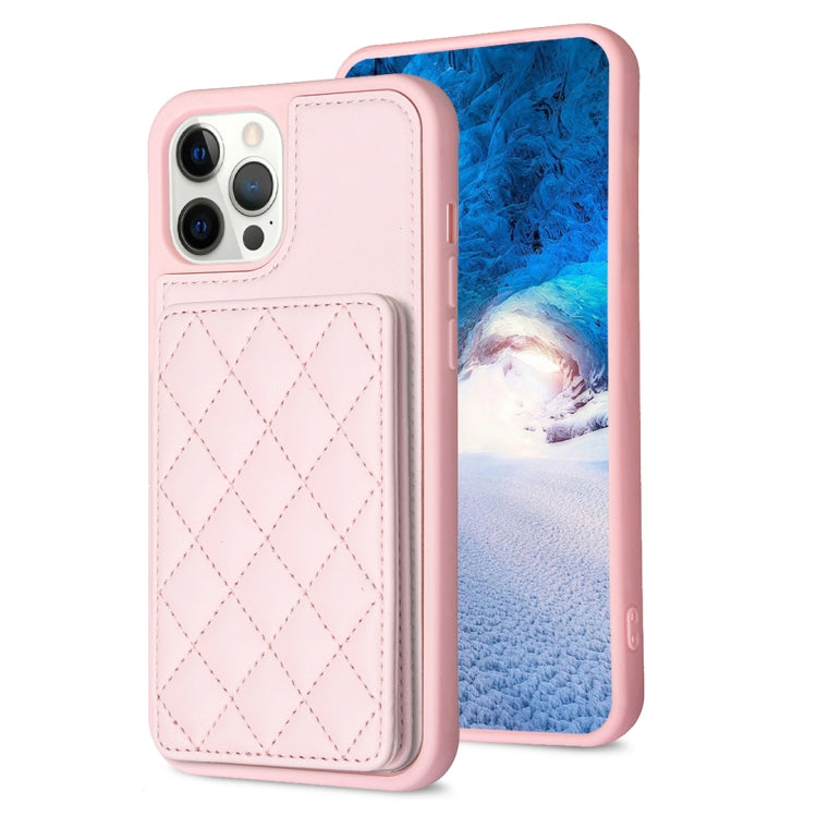 BF25 Square Plaid Card Bag Holder Phone Case, For iPhone 12 Pro Max, For iPhone 11 Pro Max, For iPhone 11, For iPhone 11 Pro, For iPhone X / XS, For iPhone XR