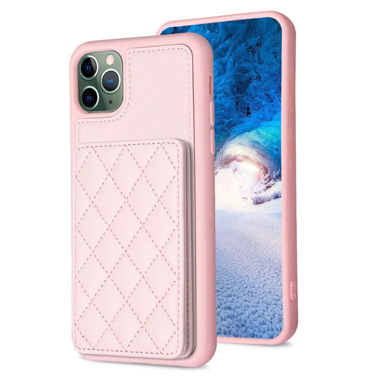 BF25 Square Plaid Card Bag Holder Phone Case, For iPhone 12 Pro Max, For iPhone 11 Pro Max, For iPhone 11, For iPhone 11 Pro, For iPhone X / XS, For iPhone XR