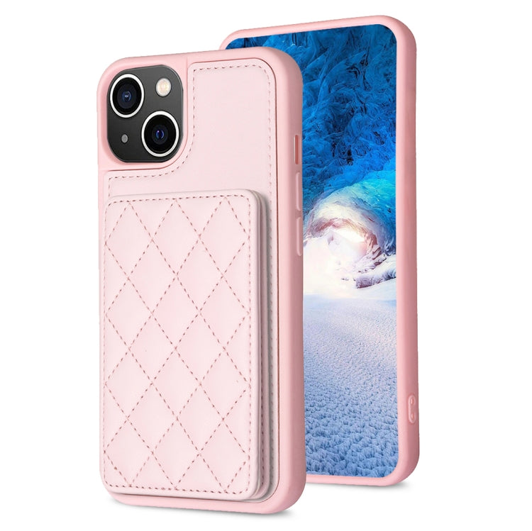 BF25 Square Plaid Card Bag Holder Phone Case, For iPhone 12 Pro Max, For iPhone 11 Pro Max, For iPhone 11, For iPhone 11 Pro, For iPhone X / XS, For iPhone XR