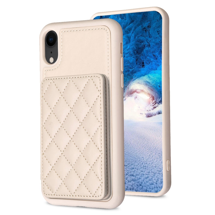 BF25 Square Plaid Card Bag Holder Phone Case, For iPhone 12 Pro Max, For iPhone 11 Pro Max, For iPhone 11, For iPhone 11 Pro, For iPhone X / XS, For iPhone XR