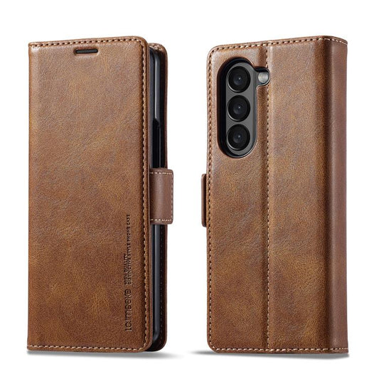 LC.IMEEKE RFID Anti-theft Leather Phone Case, For Galaxy Z Fold8 Ultra 5G, For Galaxy Z Flip8 5G, For Samsung Galaxy Z Flip6 / Flip7 FE, For Samsung Galaxy Z Fold7 5G, For Samsung Galaxy Z Flip7 5G, For Samsung Galaxy Z Fold6 5G                        ...