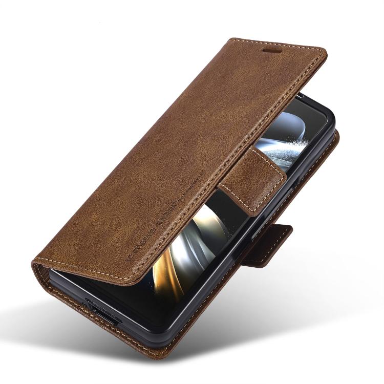 LC.IMEEKE RFID Anti-theft Leather Phone Case, For Galaxy Z Fold8 Ultra 5G, For Galaxy Z Flip8 5G, For Samsung Galaxy Z Flip6 / Flip7 FE, For Samsung Galaxy Z Fold7 5G, For Samsung Galaxy Z Flip7 5G, For Samsung Galaxy Z Fold6 5G                        ...