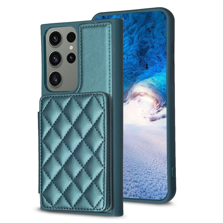 BF25 Square Plaid Card Bag Holder Phone Case, For Samsung Galaxy S23 Ultra 5G, For Samsung Galaxy A53, For Samsung Galaxy A13 5G / 4G, For Samsung Galaxy S22 Ultra 5G, For Samsung Galaxy S22+ 5G, For Samsung Galaxy S21 FE 5G