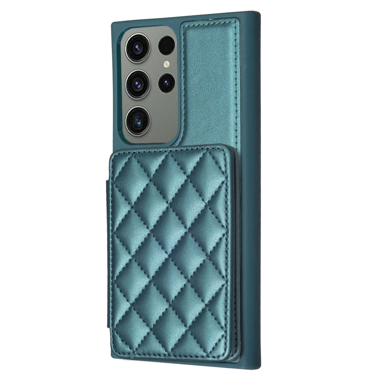 BF25 Square Plaid Card Bag Holder Phone Case, For Samsung Galaxy S23 Ultra 5G, For Samsung Galaxy A53, For Samsung Galaxy A13 5G / 4G, For Samsung Galaxy S22 Ultra 5G, For Samsung Galaxy S22+ 5G, For Samsung Galaxy S21 FE 5G