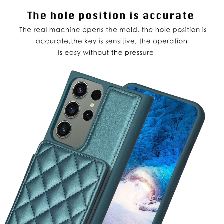 BF25 Square Plaid Card Bag Holder Phone Case, For Samsung Galaxy S23 Ultra 5G, For Samsung Galaxy A53, For Samsung Galaxy A13 5G / 4G, For Samsung Galaxy S22 Ultra 5G, For Samsung Galaxy S22+ 5G, For Samsung Galaxy S21 FE 5G