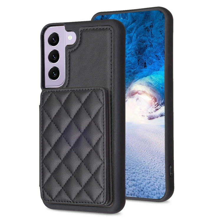 BF25 Square Plaid Card Bag Holder Phone Case, For Samsung Galaxy S23 Ultra 5G, For Samsung Galaxy A53, For Samsung Galaxy A13 5G / 4G, For Samsung Galaxy S22 Ultra 5G, For Samsung Galaxy S22+ 5G, For Samsung Galaxy S21 FE 5G