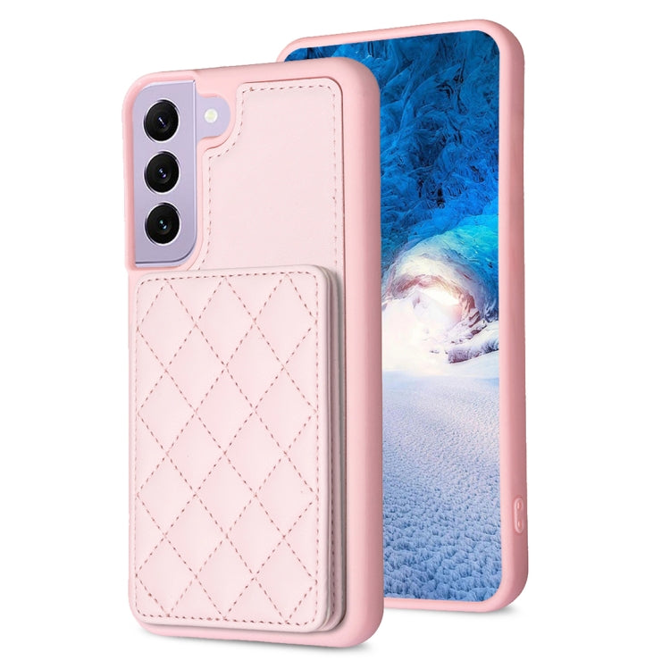 BF25 Square Plaid Card Bag Holder Phone Case, For Samsung Galaxy S23 Ultra 5G, For Samsung Galaxy A53, For Samsung Galaxy A13 5G / 4G, For Samsung Galaxy S22 Ultra 5G, For Samsung Galaxy S22+ 5G, For Samsung Galaxy S21 FE 5G