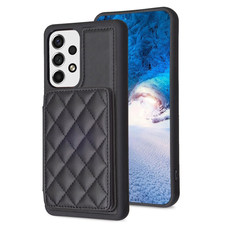 BF25 Square Plaid Card Bag Holder Phone Case, For Samsung Galaxy S23 Ultra 5G, For Samsung Galaxy A53, For Samsung Galaxy A13 5G / 4G, For Samsung Galaxy S22 Ultra 5G, For Samsung Galaxy S22+ 5G, For Samsung Galaxy S21 FE 5G