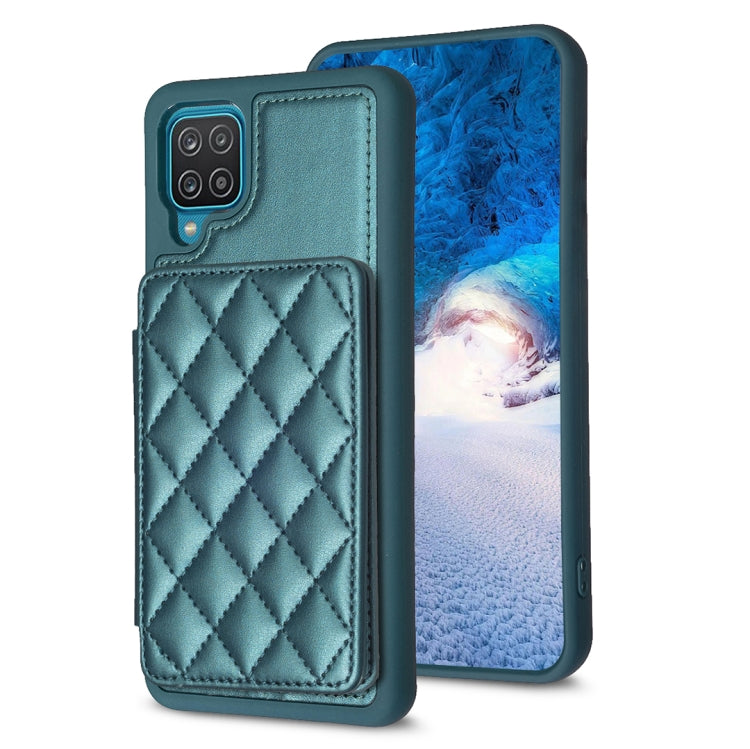 BF25 Square Plaid Card Bag Holder Phone Case, For Samsung Galaxy A52 5G / 4G, For Samsung Galaxy S21 Ultra 5G, For Samsug Galaxy A12