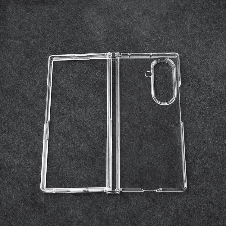 3 in 1 PC Transparent Shockproof Protective Phone Case, For Samsung Galaxy Z Fold7, For Samsung Galaxy Z Flip7, For Samsung Galaxy Z Flip6 / Flip7 FE, For Samsung Galaxy Z Fold6, For Samsung Galaxy Z Fold5, For Samsung Galaxy Z Flip5