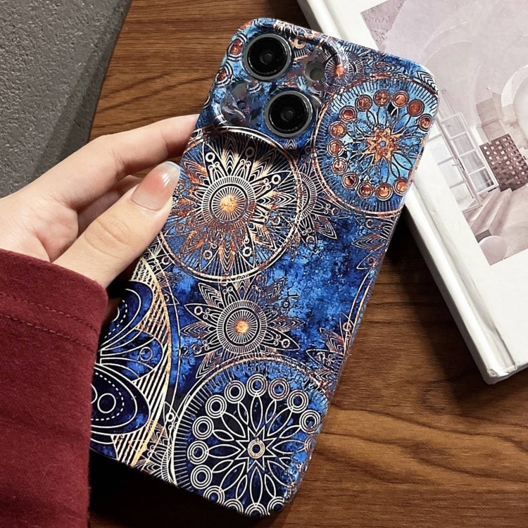 Painted Pattern Precise Hole PC Phone Case, For iPhone 15