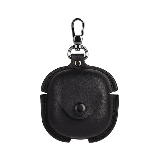 Leather TWS Earphone Protective Case with Hook, For Samsung Galaxy Buds Live / Pro