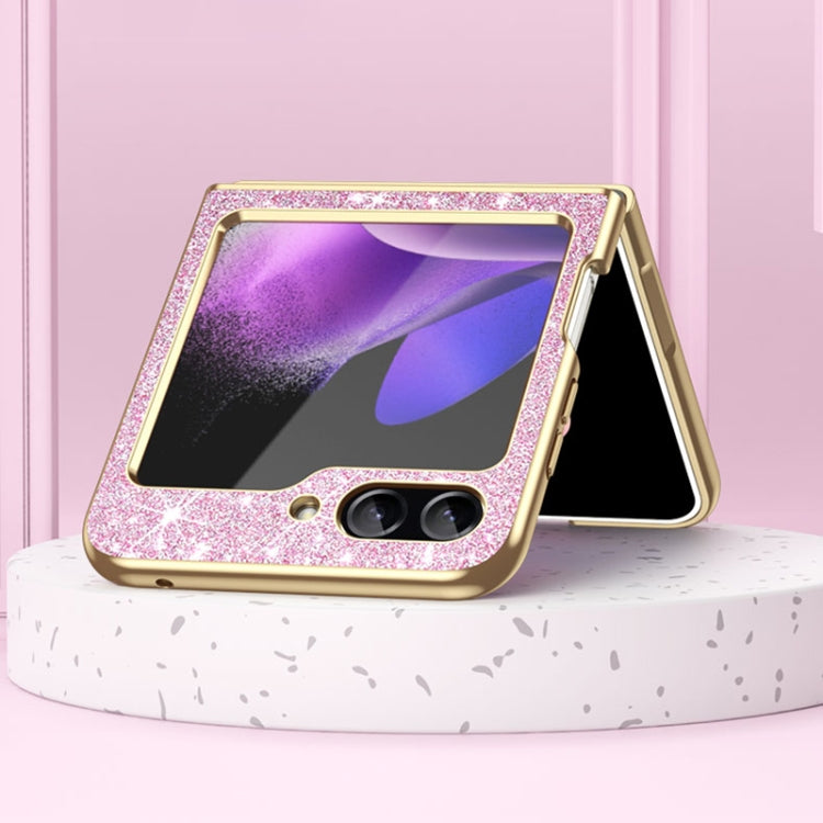 Electroplate Glittery Shockproof Phone Case, For Samsung Galaxy Z Flip6 / Flip7 FE, For Samsung Galaxy Z Flip5