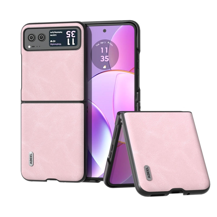 ABEEL Cowhide Texture PU Phone Case, For Motorola Razr 40, For Motorola Razr 40 Ultra