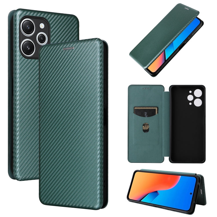 Carbon Fiber Texture Flip Leather Phone Case, For Xiaomi Redmi Note 13 Pro, For Xiaomi Redmi K60 Ultra, For Xiaomi Redmi 12R / Poco M6 Pro, For Xiaomi Redmi 12 4G