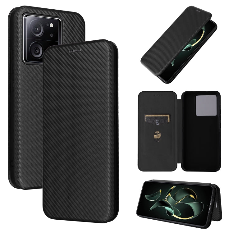 Carbon Fiber Texture Flip Leather Phone Case, For Xiaomi Redmi Note 13 Pro, For Xiaomi Redmi K60 Ultra, For Xiaomi Redmi 12R / Poco M6 Pro, For Xiaomi Redmi 12 4G