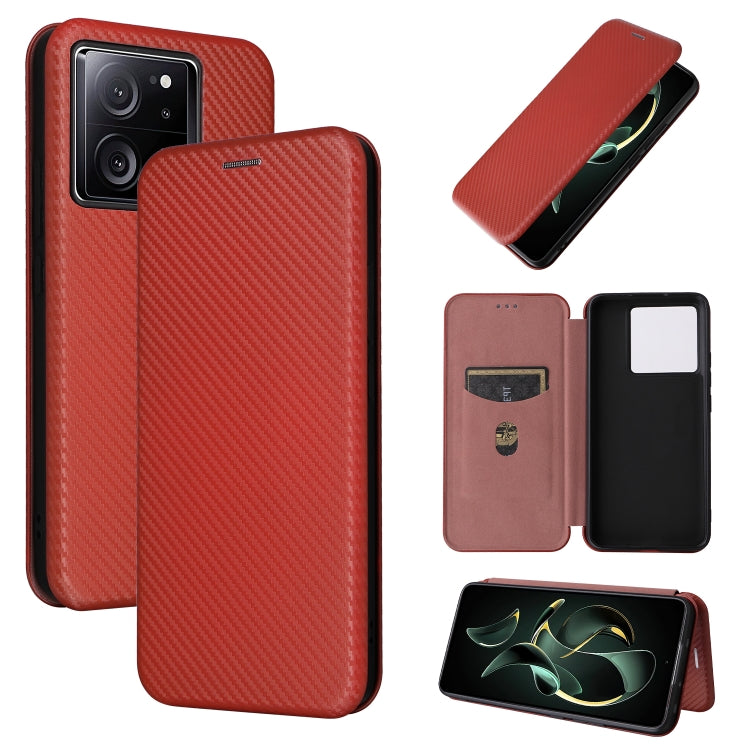 Carbon Fiber Texture Flip Leather Phone Case, For Xiaomi Redmi Note 13 Pro, For Xiaomi Redmi K60 Ultra, For Xiaomi Redmi 12R / Poco M6 Pro, For Xiaomi Redmi 12 4G