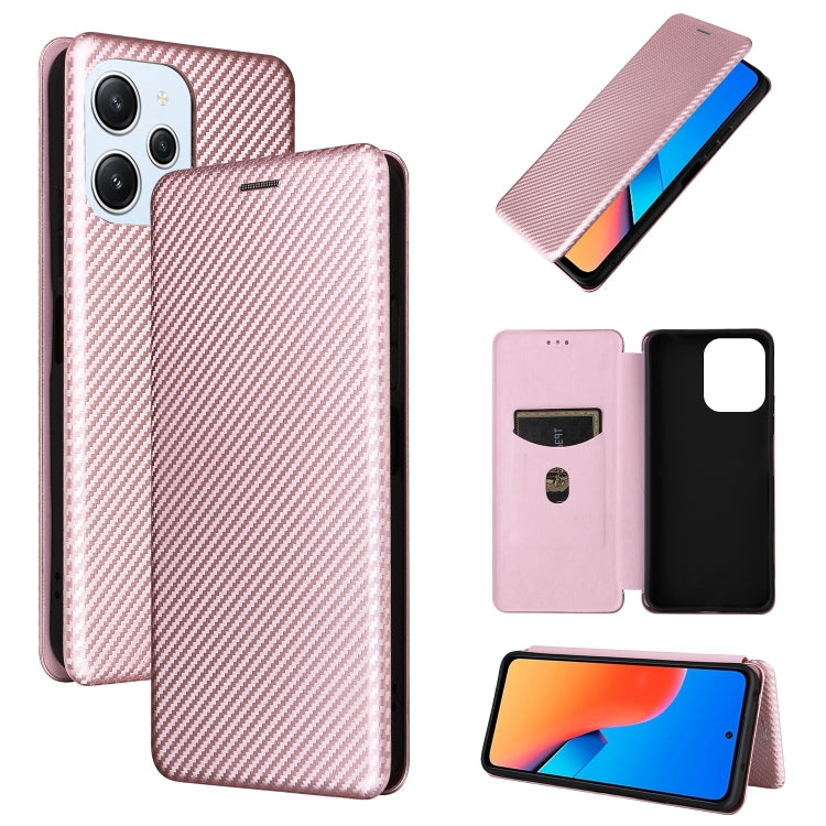 Carbon Fiber Texture Flip Leather Phone Case, For Xiaomi Redmi Note 13 Pro, For Xiaomi Redmi K60 Ultra, For Xiaomi Redmi 12R / Poco M6 Pro, For Xiaomi Redmi 12 4G