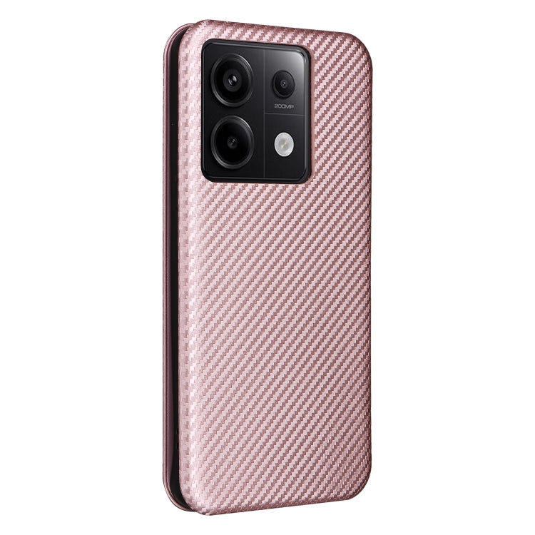 Carbon Fiber Texture Flip Leather Phone Case, For Xiaomi Redmi Note 13 Pro, For Xiaomi Redmi K60 Ultra, For Xiaomi Redmi 12R / Poco M6 Pro, For Xiaomi Redmi 12 4G