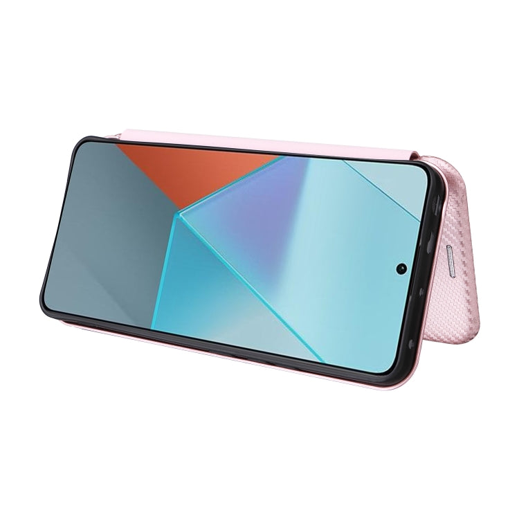 Carbon Fiber Texture Flip Leather Phone Case, For Xiaomi Redmi Note 13 Pro, For Xiaomi Redmi K60 Ultra, For Xiaomi Redmi 12R / Poco M6 Pro, For Xiaomi Redmi 12 4G