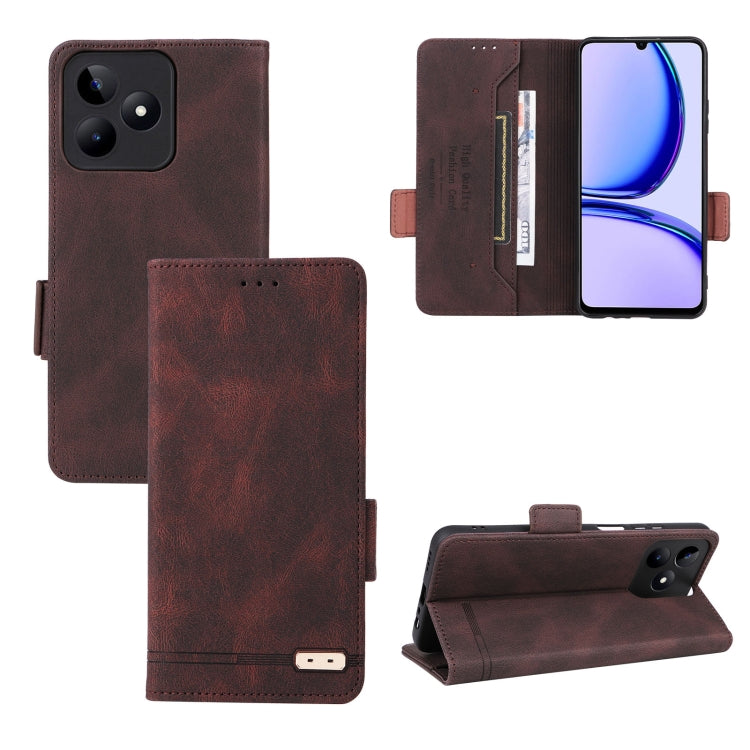 Magnetic Clasp Leather Phone Case, For Realme CT7 Pro, For Realme 13 Pro / 13 Pro+, For Realme GT 6 / GT 6T, For Realme GT Neo6 / GT Neo6 SE, For Realme C63 / C61, For Realme GT5 5G, For Realme C53 4G / Narzo N53 4G