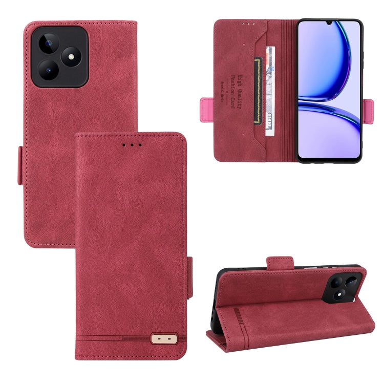 Magnetic Clasp Leather Phone Case, For Realme CT7 Pro, For Realme 13 Pro / 13 Pro+, For Realme GT 6 / GT 6T, For Realme GT Neo6 / GT Neo6 SE, For Realme C63 / C61, For Realme GT5 5G, For Realme C53 4G / Narzo N53 4G
