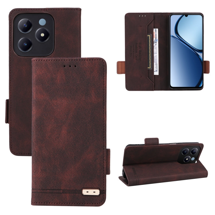 Magnetic Clasp Leather Phone Case, For Realme CT7 Pro, For Realme 13 Pro / 13 Pro+, For Realme GT 6 / GT 6T, For Realme GT Neo6 / GT Neo6 SE, For Realme C63 / C61, For Realme GT5 5G, For Realme C53 4G / Narzo N53 4G