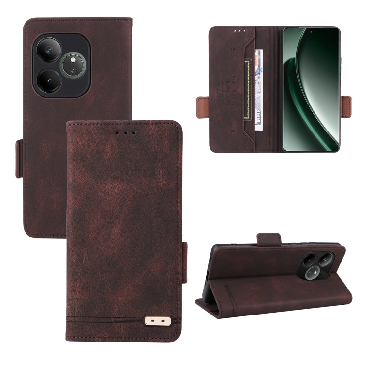 Magnetic Clasp Leather Phone Case, For Realme CT7 Pro, For Realme 13 Pro / 13 Pro+, For Realme GT 6 / GT 6T, For Realme GT Neo6 / GT Neo6 SE, For Realme C63 / C61, For Realme GT5 5G, For Realme C53 4G / Narzo N53 4G
