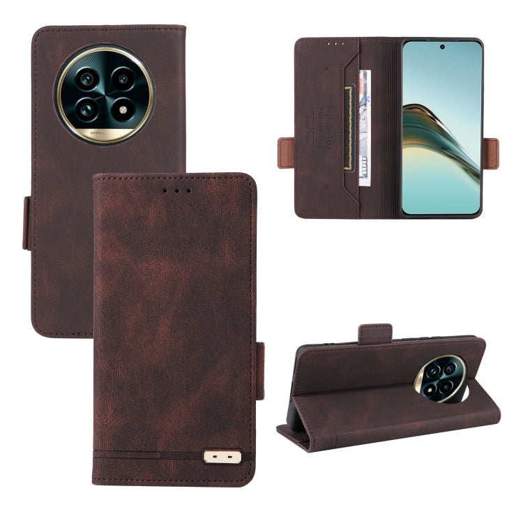Magnetic Clasp Leather Phone Case, For Realme CT7 Pro, For Realme 13 Pro / 13 Pro+, For Realme GT 6 / GT 6T, For Realme GT Neo6 / GT Neo6 SE, For Realme C63 / C61, For Realme GT5 5G, For Realme C53 4G / Narzo N53 4G