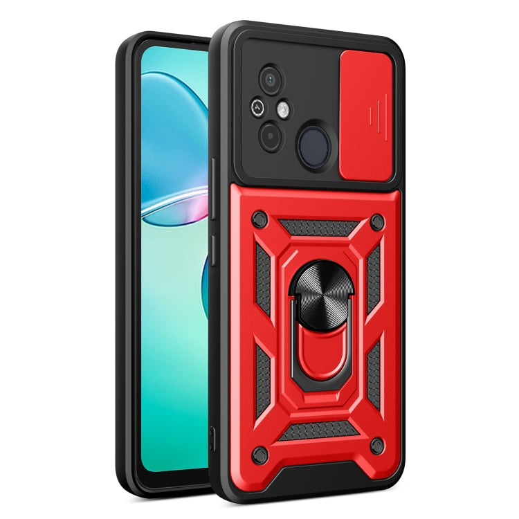 Sliding Camera Cover Design TPU Hybrid PC Phone Case, For Xiaomi Redmi 12 4G, For Xiaomi Redmi 12C 4G / 11A 4G