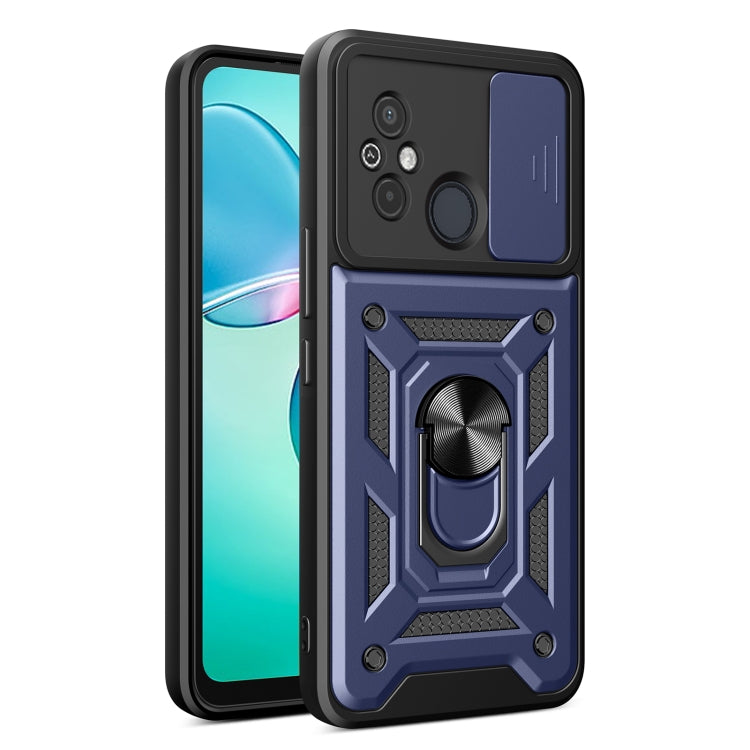 Sliding Camera Cover Design TPU Hybrid PC Phone Case, For Xiaomi Redmi 12 4G, For Xiaomi Redmi 12C 4G / 11A 4G