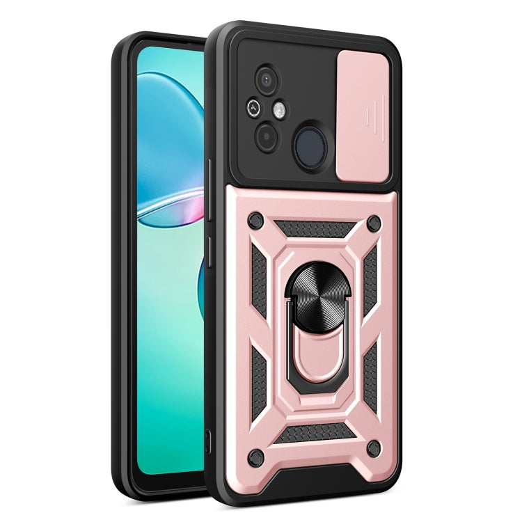 Sliding Camera Cover Design TPU Hybrid PC Phone Case, For Xiaomi Redmi 12 4G, For Xiaomi Redmi 12C 4G / 11A 4G