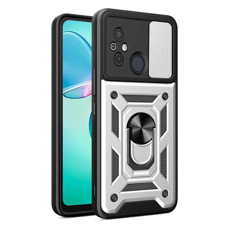 Sliding Camera Cover Design TPU Hybrid PC Phone Case, For Xiaomi Redmi 12 4G, For Xiaomi Redmi 12C 4G / 11A 4G