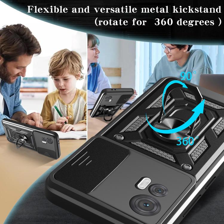 Sliding Camera Cover Design TPU+PC Phone Case, For Motorola Edge 30 Neo, For Motorola Moto G32