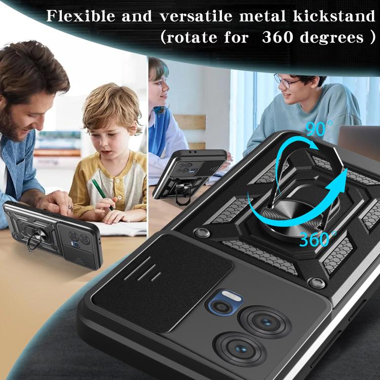 Sliding Camera Cover Design TPU+PC Phone Case, For Motorola Edge 30 Fusion, For Motorola Edge 30 Neo, For Motorola Moto G32