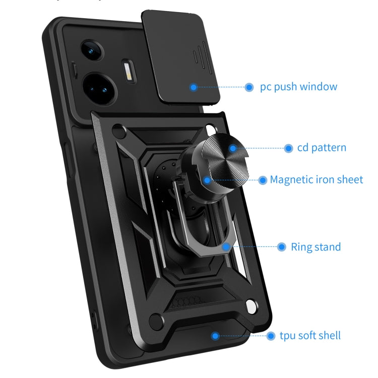 Sliding Camera Cover Design TPU+PC Phone Case, For Realme GT3 5G, For Realme C21Y / C25Y, For Realme C25 / C15, For Realme 5 Pro, For Realme 5