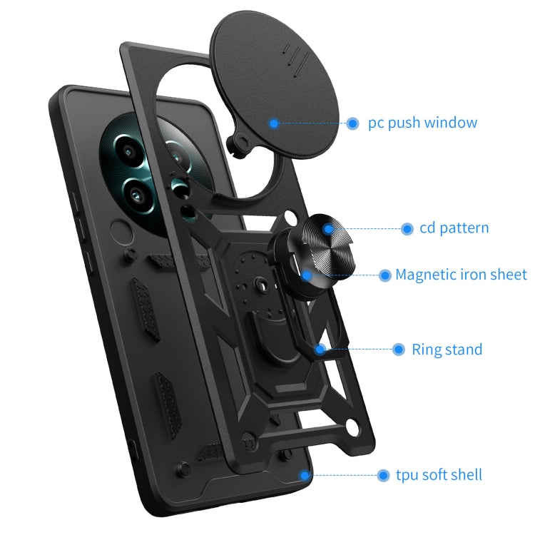 Sliding Camera Cover Design TPU+PC Phone Case, For Realme 12+ 5G Global, For Realme 12 Pro / 12 Pro+ 5G, For Realme Narzo 60x 5G Global, For Realme C53 4G / Narzo N53 4G, For Realme 11 Pro 5G / 11 Pro+, For Realme C65 4G
