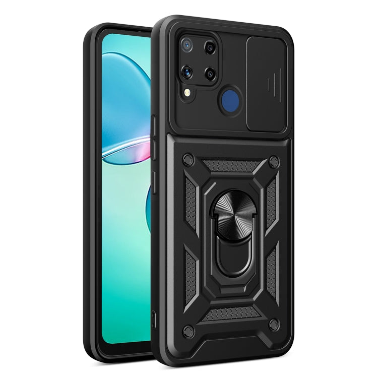 Sliding Camera Cover Design TPU+PC Phone Case, For Realme GT3 5G, For Realme C21Y / C25Y, For Realme C25 / C15, For Realme 5 Pro, For Realme 5