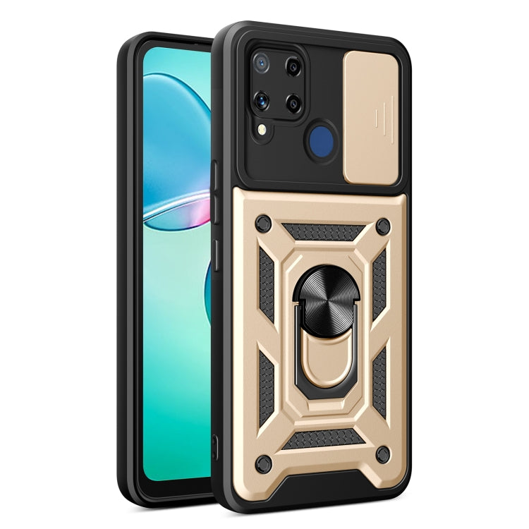 Sliding Camera Cover Design TPU+PC Phone Case, For Realme GT3 5G, For Realme C21Y / C25Y, For Realme C25 / C15, For Realme 5 Pro, For Realme 5