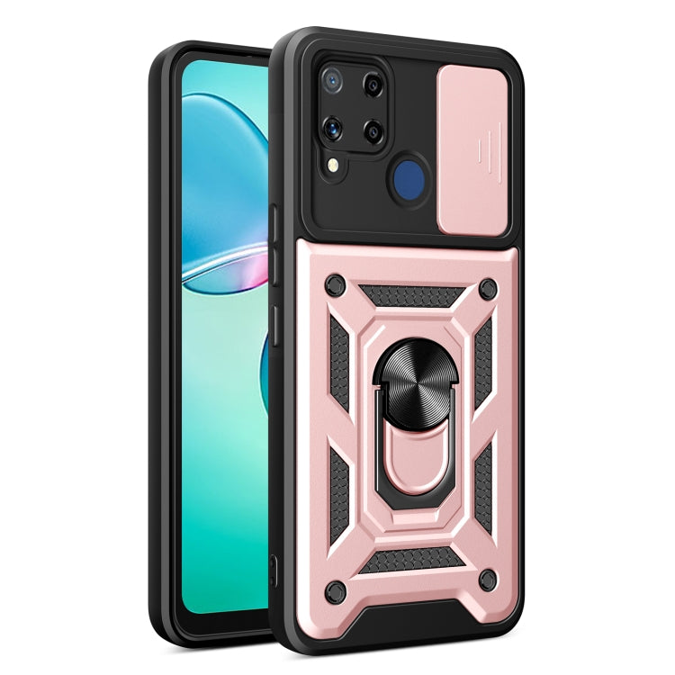 Sliding Camera Cover Design TPU+PC Phone Case, For Realme GT3 5G, For Realme C21Y / C25Y, For Realme C25 / C15, For Realme 5 Pro, For Realme 5
