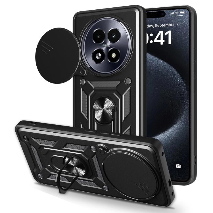 Sliding Camera Cover Design TPU+PC Phone Case, For Realme P3 Pro 5G, For Realme C75 4G / 14x 5G Global, For Realme 13+ 5G, For Realme 13 Pro / 13 Pro+ 5G, For Realme C61 / C63, For Realme 12 5G Global
